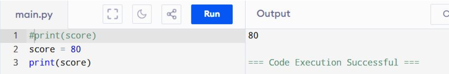 Biến đã định nghĩa