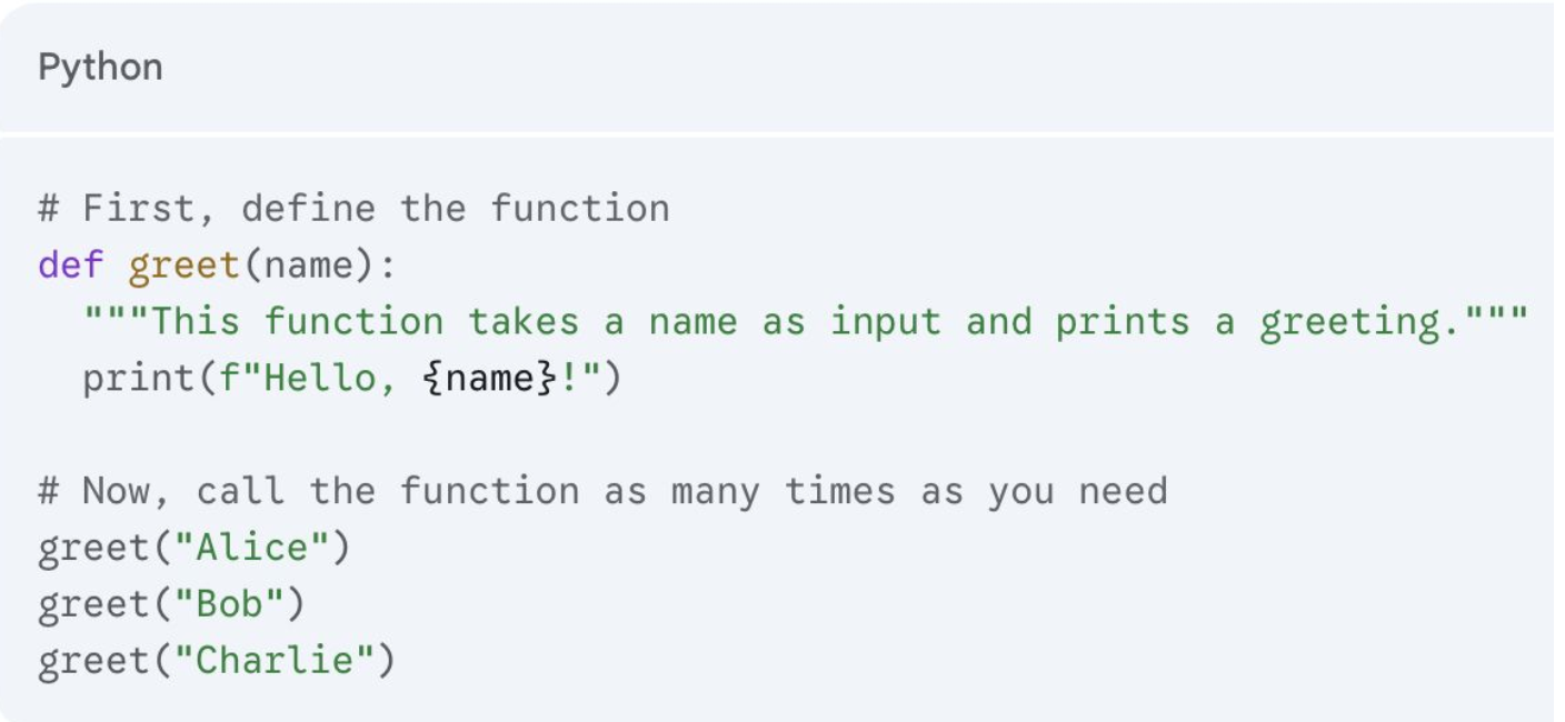 Gọi hàm greet nhiều lần