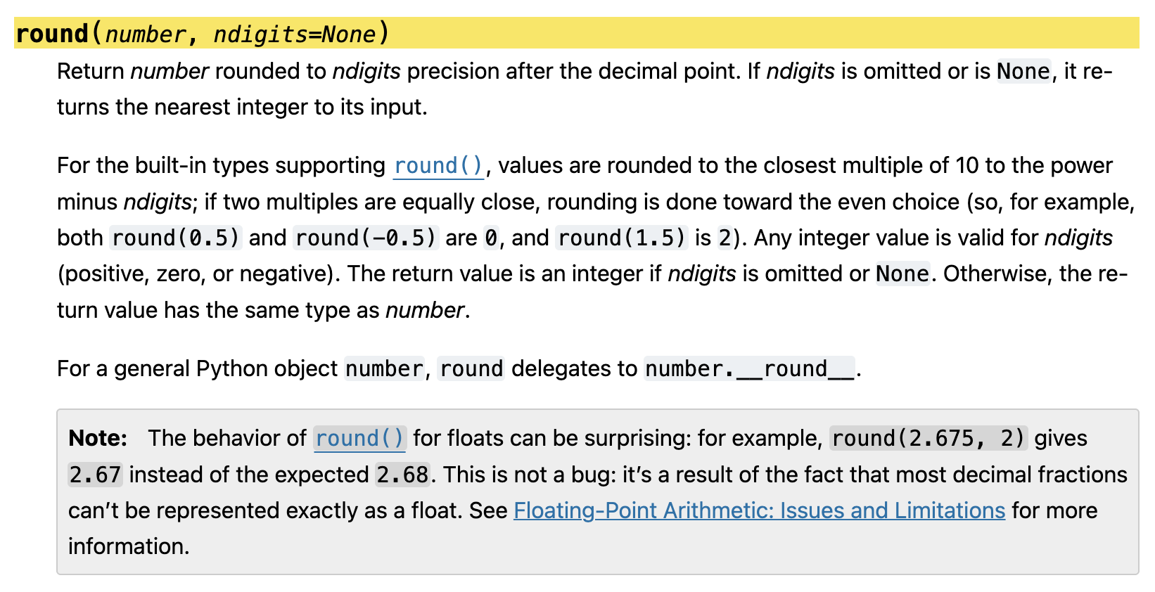 Tài liệu hàm round()